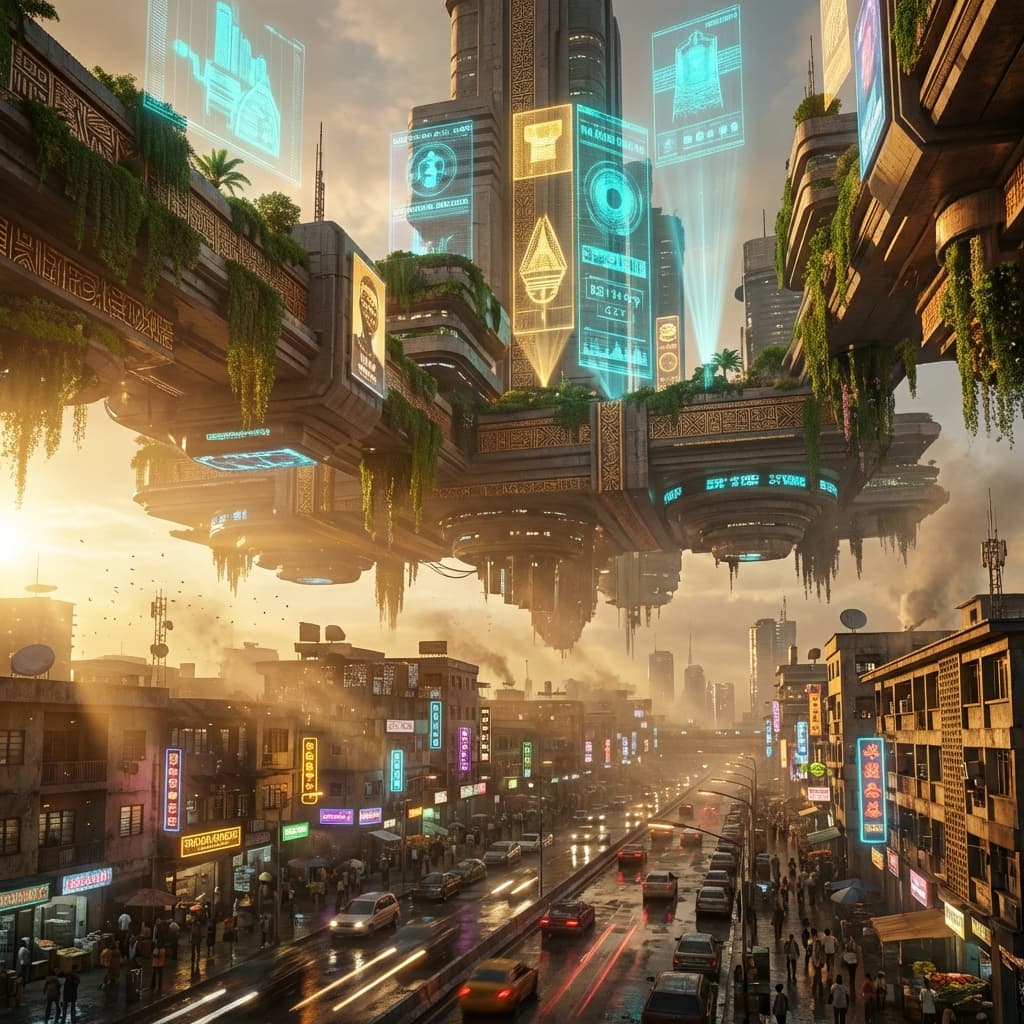 Future Lagos - Solar-punk megacity